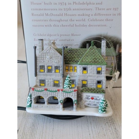 McDonald's Dept 56 98774 the first house that heart built ornament Xmas - Picture 2 of 6